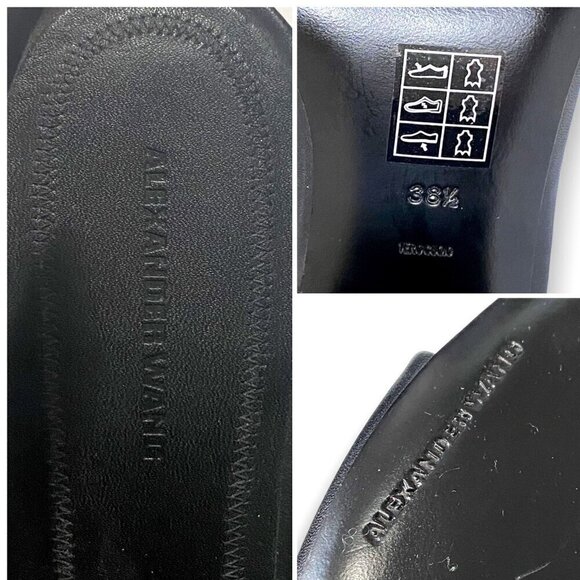 New Alexander Wang Nadia Open-Toe Slingback Bootie, Size 38.5 EU black - Picture 4 of 14